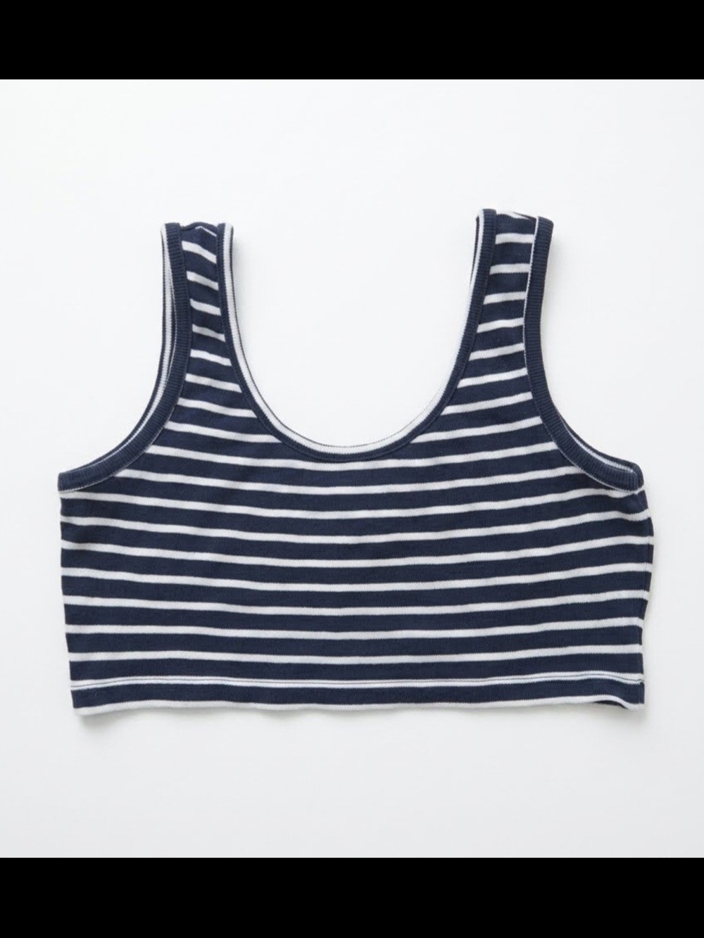 3 For $15 Billabong Navy and White Striped Crop Tank